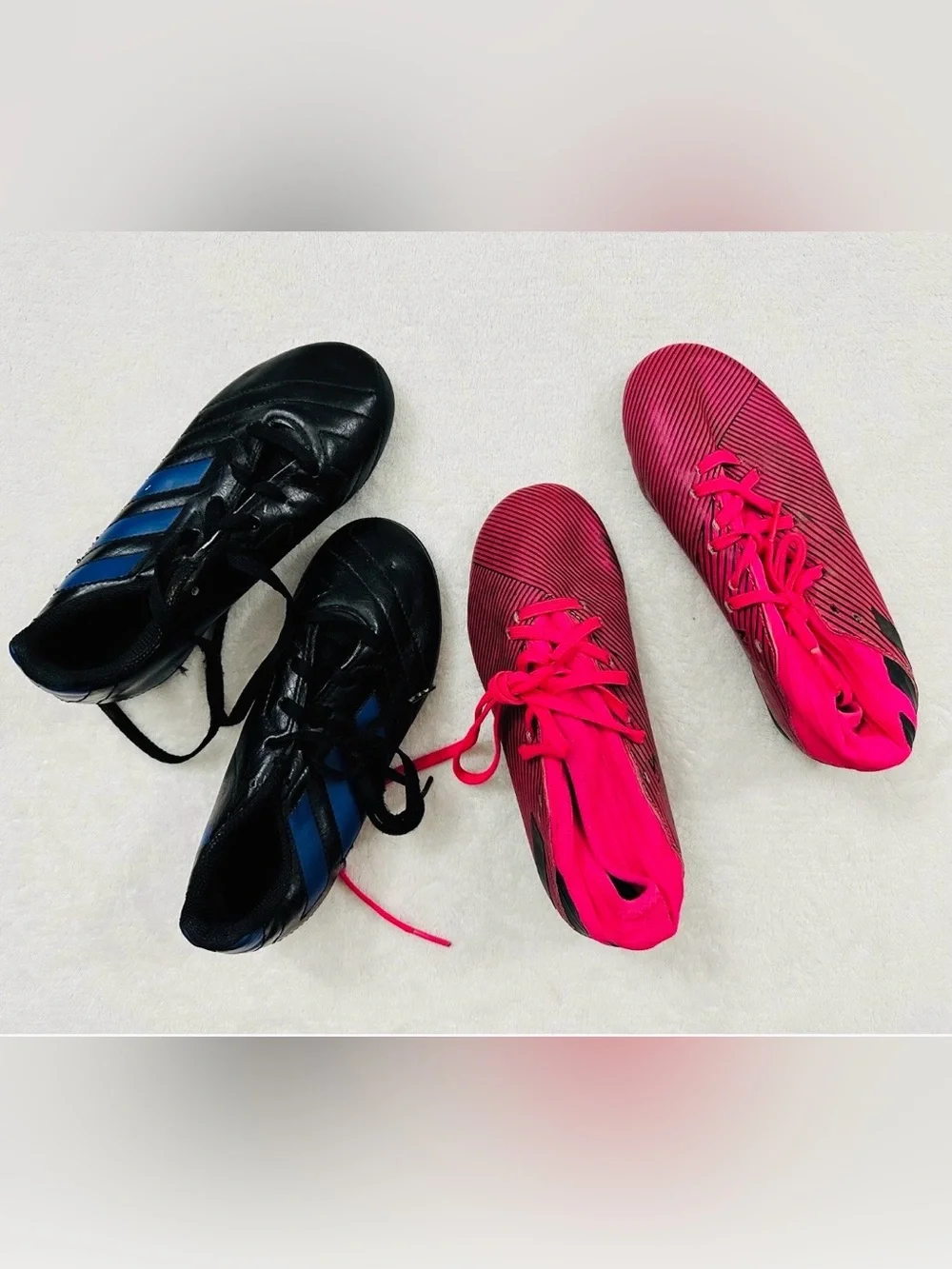 Adidas Kids Boys Lot Soccer Nemeziz Size 13K & 14 Excellent Condition